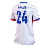 Camiseta Francia Ibrahima Konate #24 Visitante Equipación para mujer Eurocopa 2024 manga corta